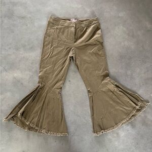 Brown Flared Bell Bottom Pants